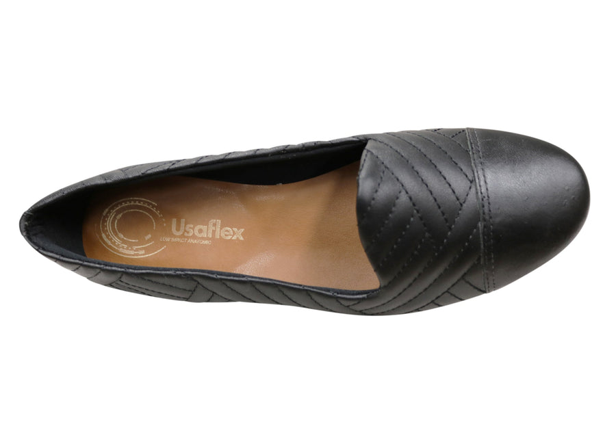 Usaflex Dilly Womens Comfortable Leather Shoes Made In Brazil