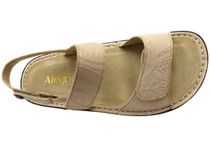 Alegria Verona Womens Leather Sandals With Adjustable Straps