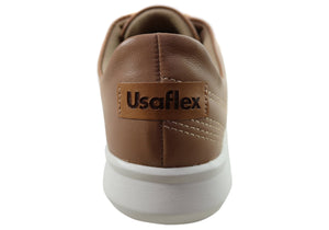 Usaflex Vella Womens Comfort Cushioned Leather Shoes Made In Brazil