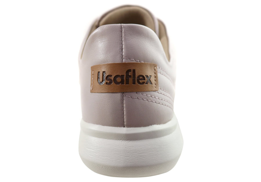 Usaflex Vella Womens Comfort Cushioned Leather Shoes Made In Brazil