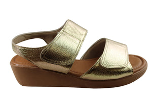 Usaflex Beckley Womens Comfortable Leather Sandals Made In Brazil