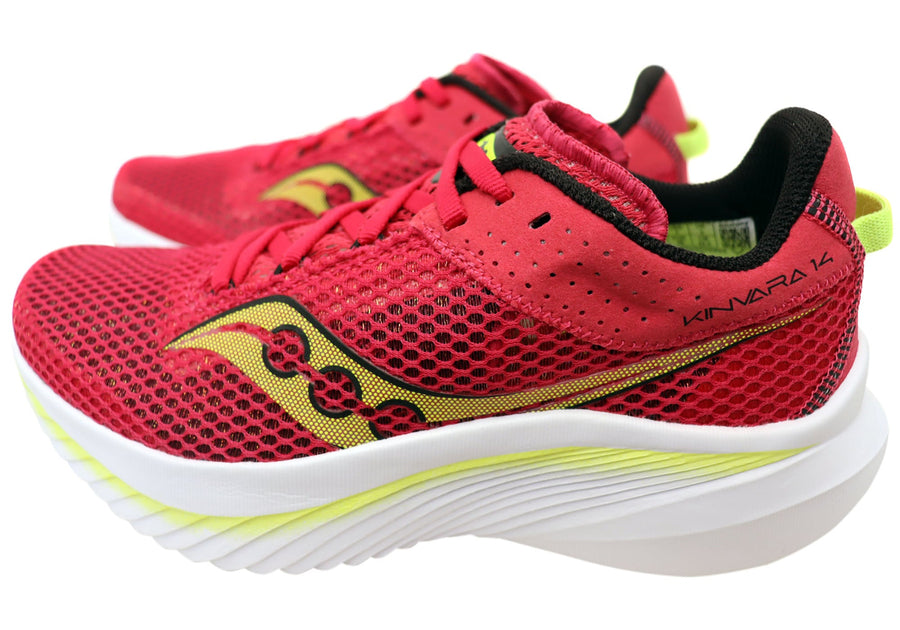 Saucony Womens Kinvara 14 Comfortable Lace Up Athletic Shoes