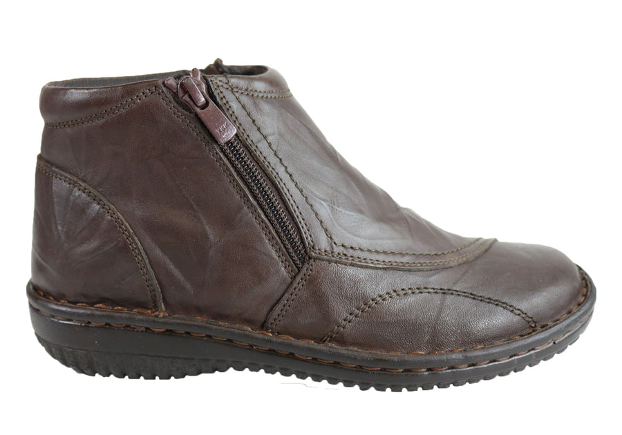 Cabello Comfort 5250-27 Womens Leather Boots Made In Turkey