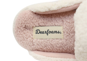 Dearfoams Womens Comfortable Open Back Scuff Slippers