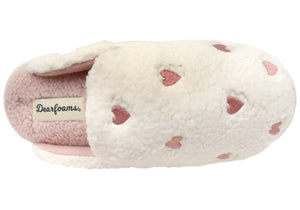 Dearfoams Womens Comfortable Open Back Scuff Slippers