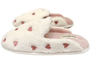 Dearfoams Womens Comfortable Open Back Scuff Slippers