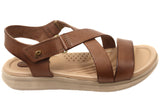 Pegada Mavada Womens Comfortable Leather Sandals Made In Brazil