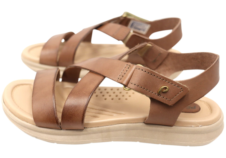 Pegada Mavada Womens Comfortable Leather Sandals Made In Brazil