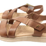 Pegada Mavada Womens Comfortable Leather Sandals Made In Brazil