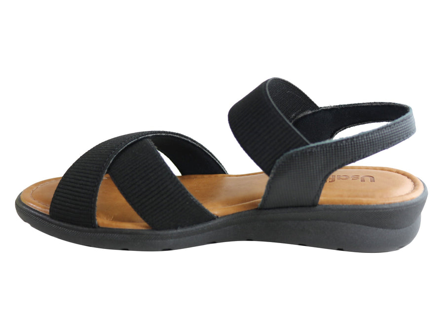 Usaflex Jetty Womens Comfortable Cushioned Sandals Made In Brazil