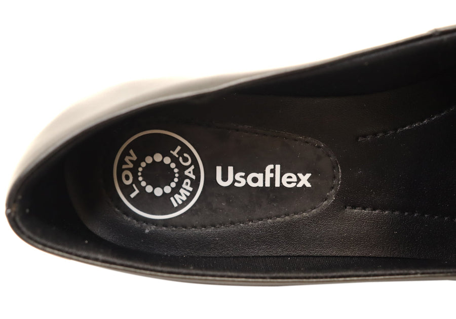 Usaflex Tosha Womens Brazilian Comfortable Leather Wedge Shoes