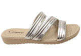 Campesi Vanessa Womens Brazilian Slides Sandals With Massage Footbed