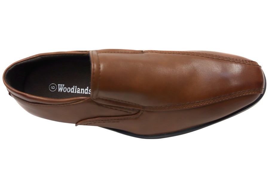 Woodlands Eugene Mens Comfortable Slip On Dress Shoes