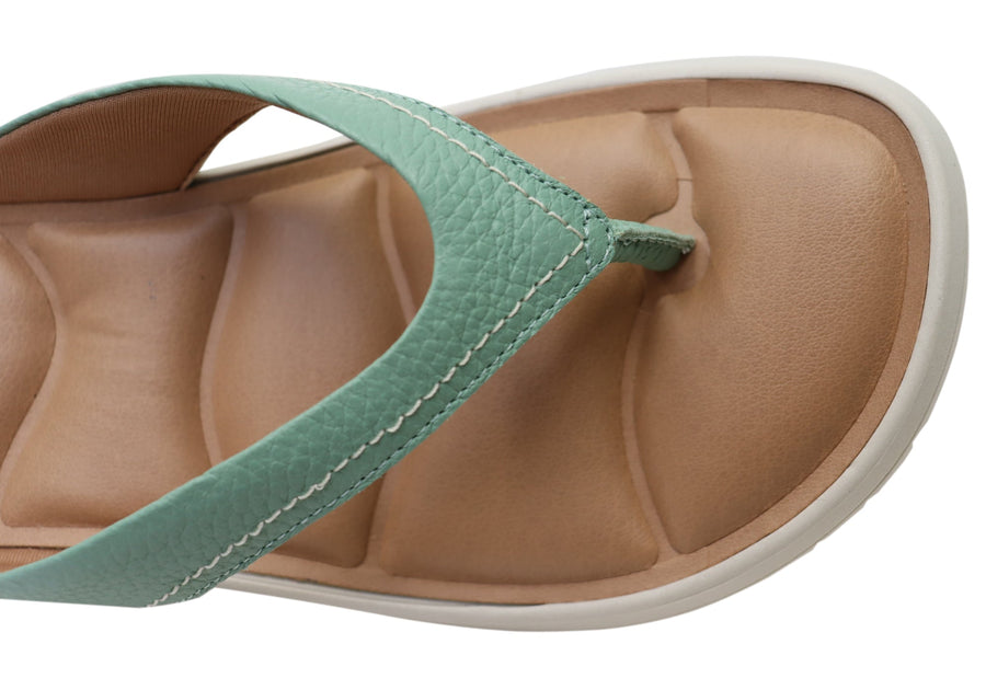 Usaflex Resort Womens Comfortable Brazilian Leather Thongs Sandals