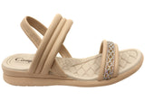 Campesi Lorina Womens Brazilian Cushioned Footbed Comfortable Sandals