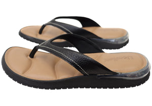 Usaflex Resort Womens Comfortable Brazilian Leather Thongs Sandals