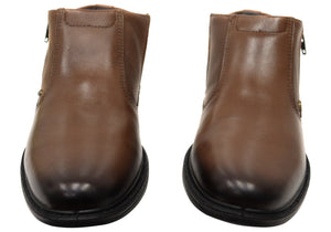 Pegada Xavier Mens Comfortable Leather Boots Made In Brazil