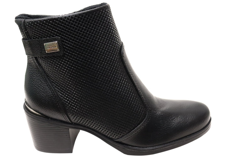 Pegada Mercury Womens Comfortable Brazilian Leather Ankle Boots