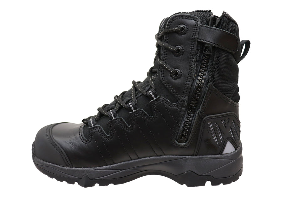 Mack Mens TerraPro Zip Leather Composite Toe Safety Boots With Zip