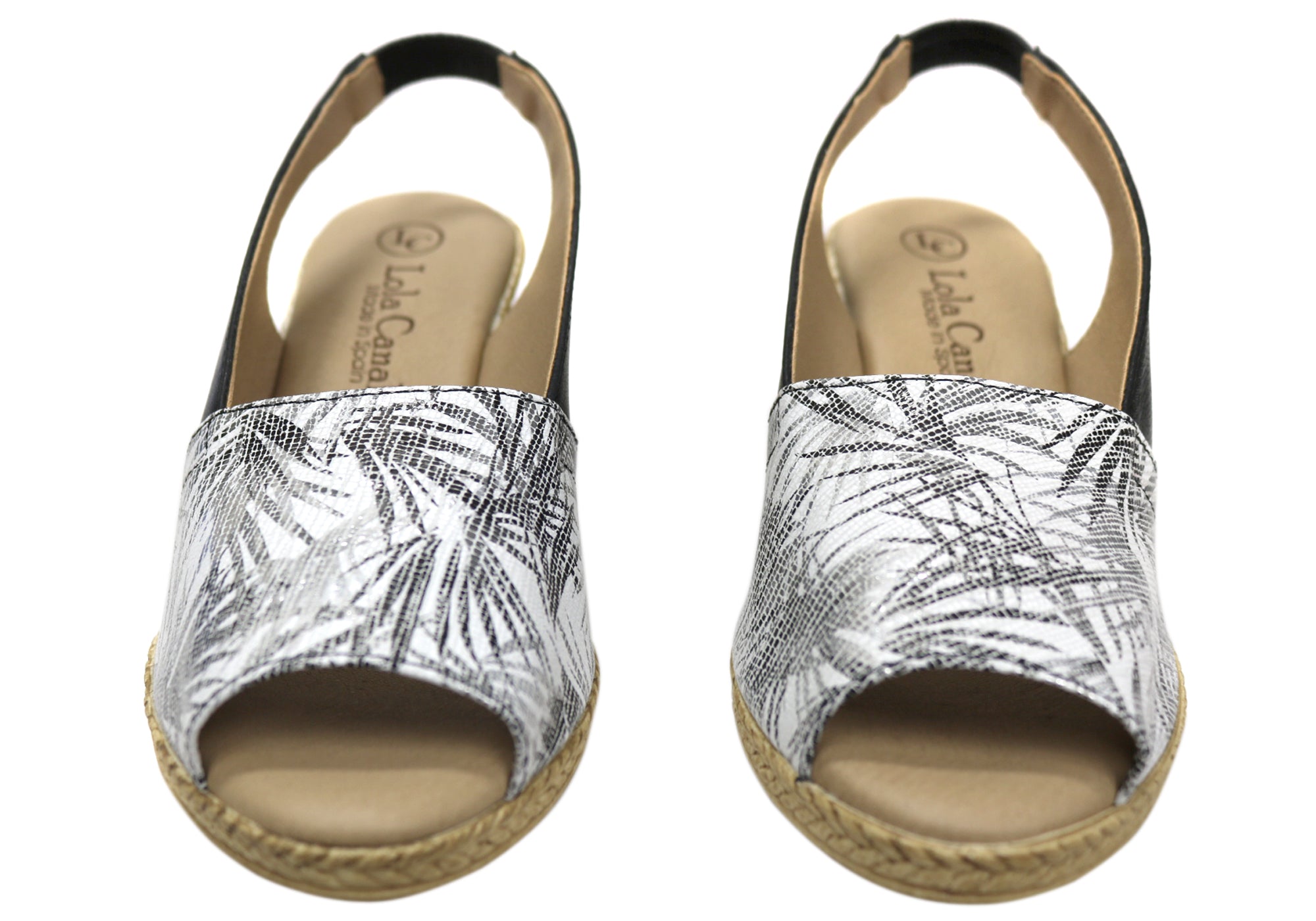Lola Canales Tropicanna Womens Spanish Leather Wedge Sandals