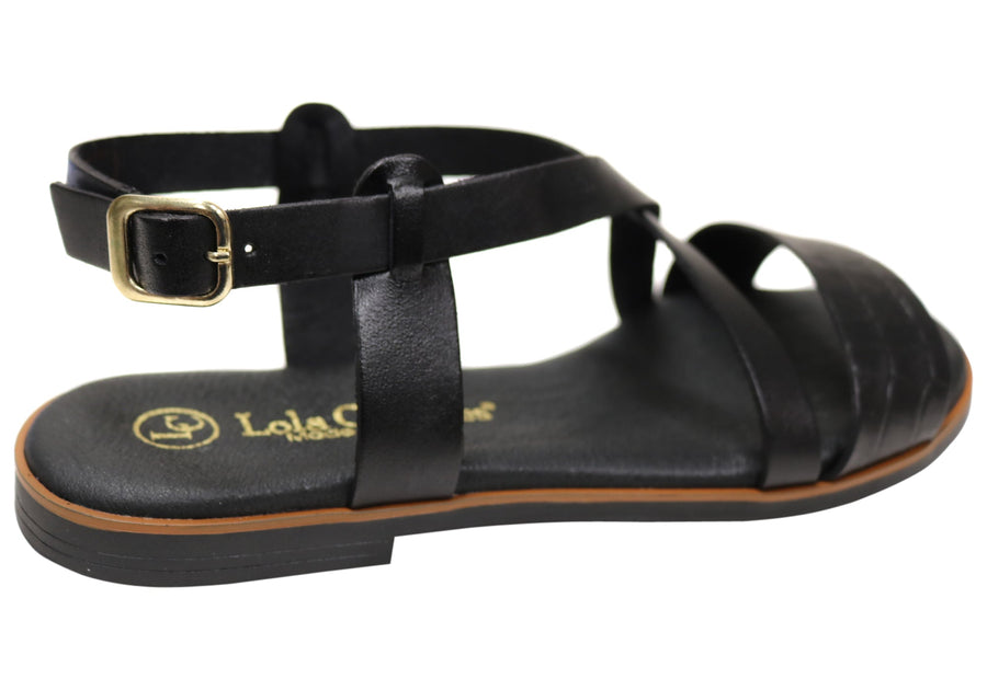 Lola Canales Mistee Womens Comfortable Leather Sandals Made In Spain