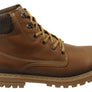 Pegada Hummer Mens Comfortable Leather Lace Up Boots Made In Brazil