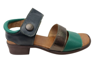 Balatore Daphe Womens Comfortable Brazilian Leather Low Heel Sandals