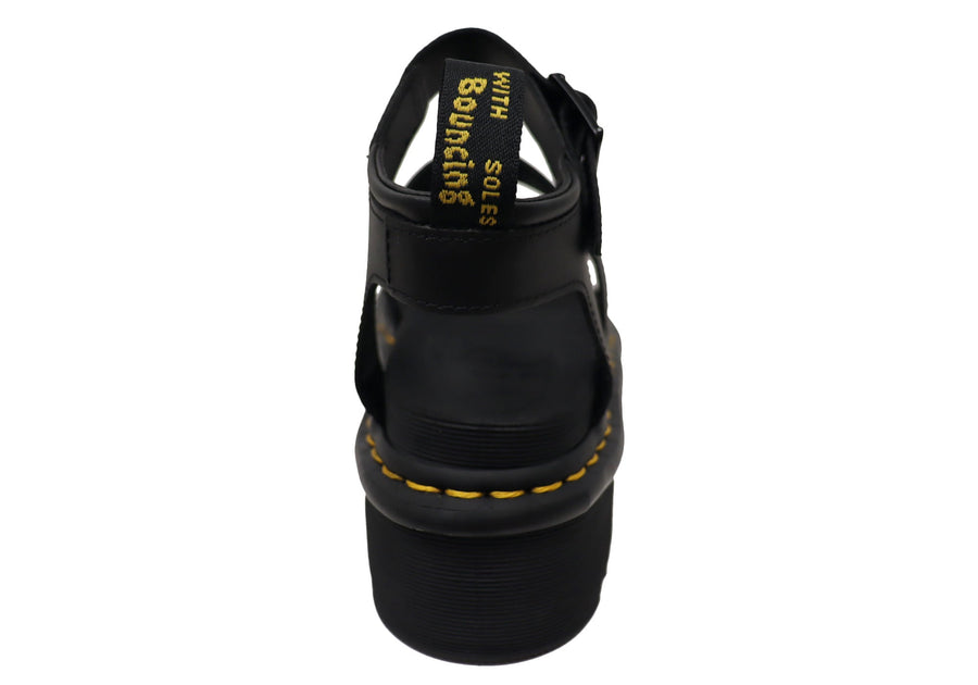 Dr Martens Womens Blaire Quad Hydro Leather Platform Sandals