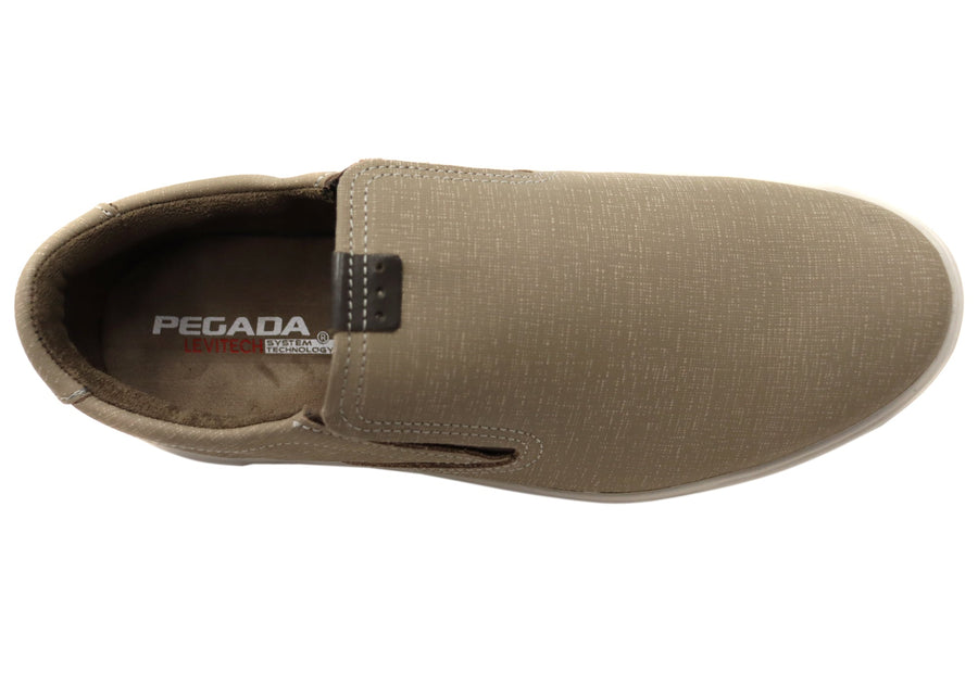 Pegada Strobe Mens Comfortable Brazilian Leather Slip On Casual Shoes