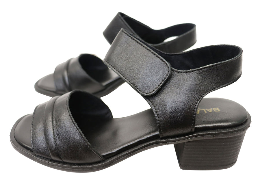 Balatore Laura Womens Comfortable Brazilian Leather Low Heel Sandals
