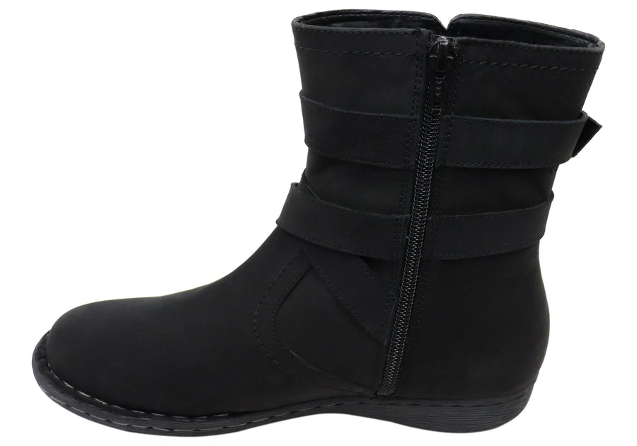 Planet Shoes Walker Womens Comfortable Leather Boots