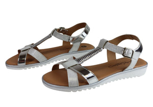 Lola Canales Gina Womens Comfortable Leather Sandals Made In Spain