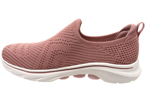 Skechers Womens GOwalk 7 Amina Comfortable Slip On Shoes