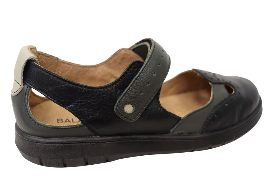 Balatore Mimosa Womens Comfortable Brazilian Mary Jane Leather Shoes