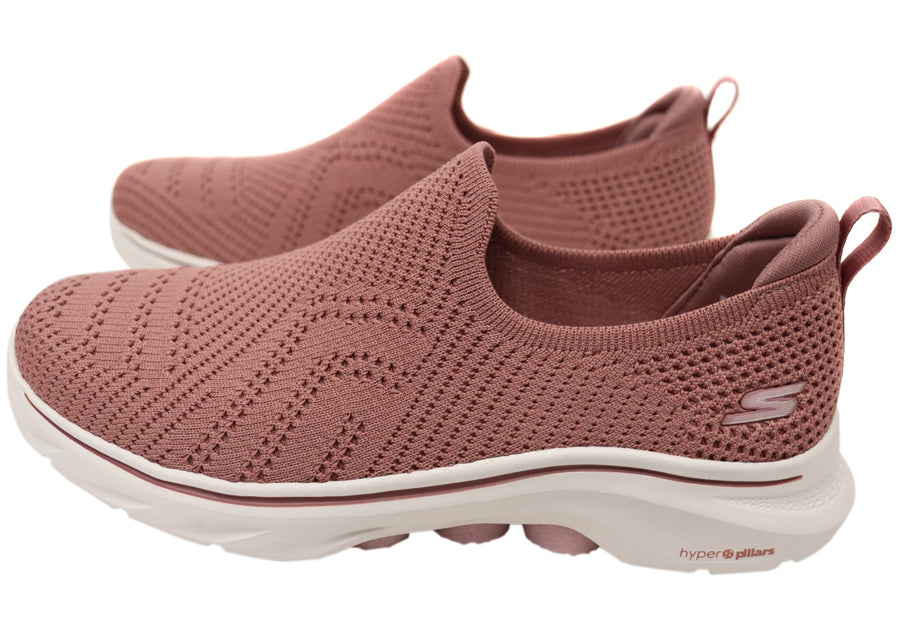 Skechers Womens GOwalk 7 Amina Comfortable Slip On Shoes