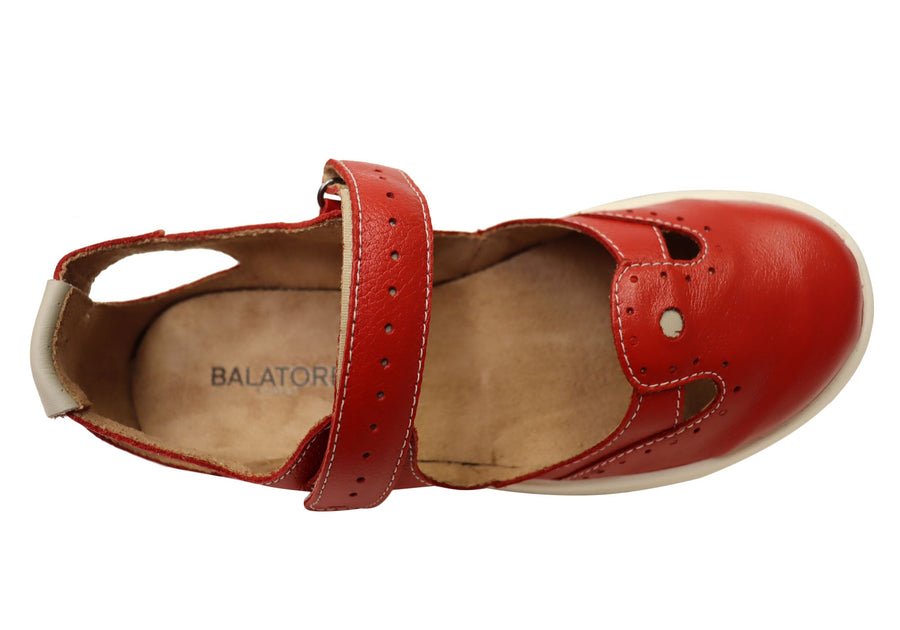 Balatore Mimosa Womens Comfortable Brazilian Mary Jane Leather Shoes