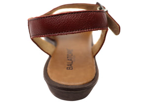 Balatore Simonne Womens Comfortable Leather Sandals Made In Brazil