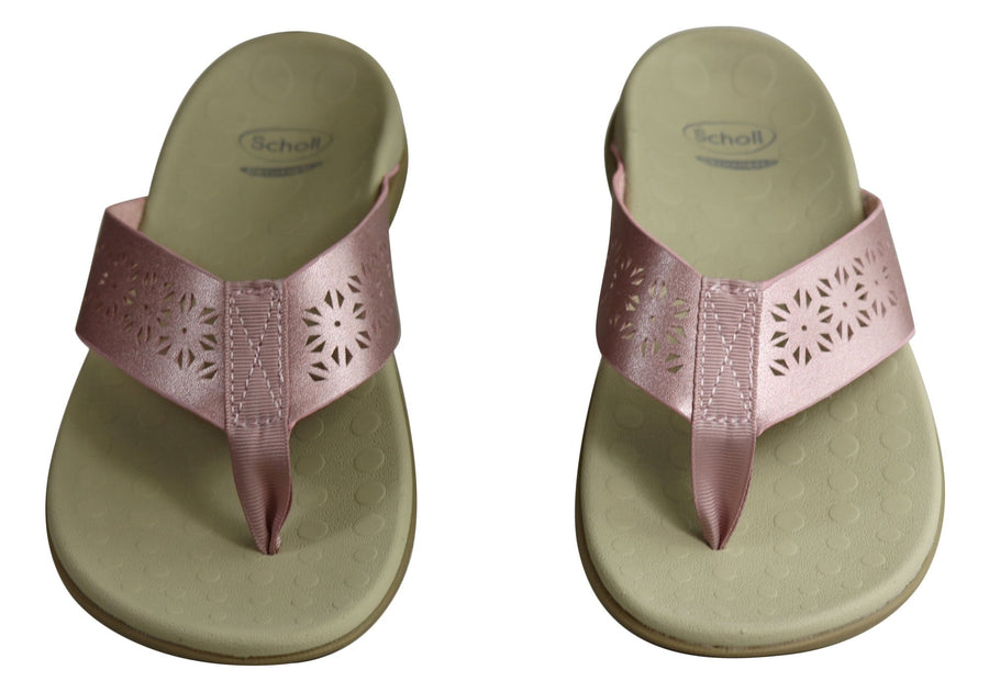 Scholl Orthaheel Spangle Womens Comfortable Supportive Thongs