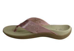 Scholl Orthaheel Spangle Womens Comfortable Supportive Thongs