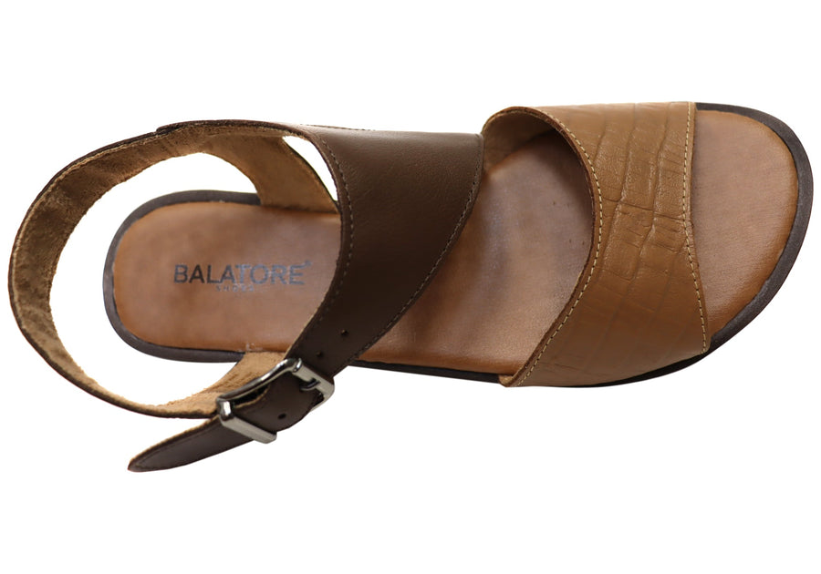 Balatore Simonne Womens Comfortable Leather Sandals Made In Brazil