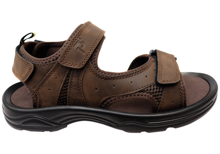 Propet Mens Daytona 3E Extra Wide Comfortable Adjustable Sandals
