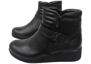 Orizonte Linger Womens European Comfortable Leather Ankle Boots