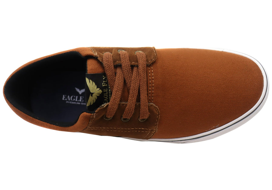 Eagle Fly Patrick Mens Comfortable Lace Up Casual Shoes Made In Brazil