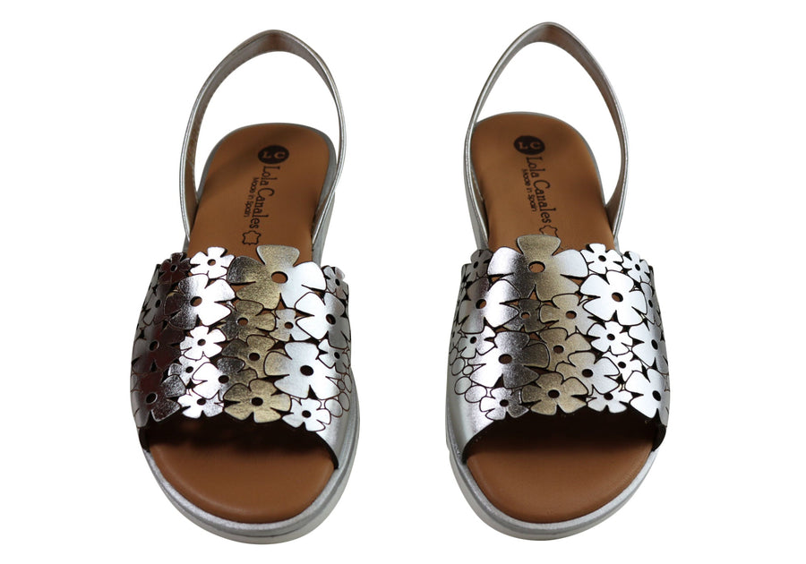 Lola Canales Angie Womens Comfortable Leather Sandals Made In Spain