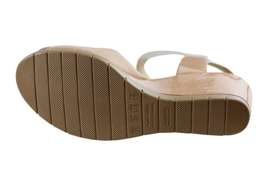 Malu Supercomfort Greer Womens Comfort Wedge Sandals Made In Brazil