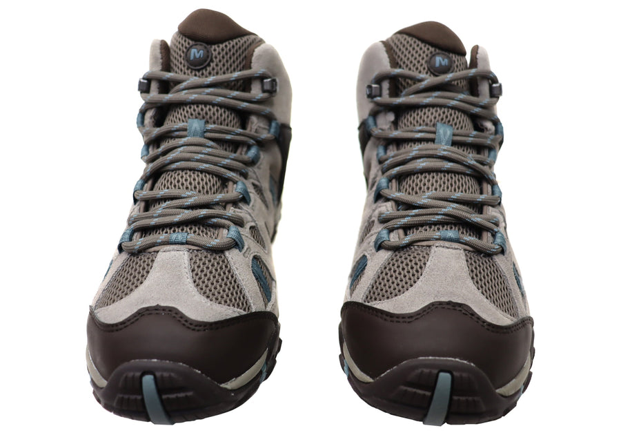 Merrell Womens Deverta 2 Mid Waterproof Comfort Leather Hiking Boots