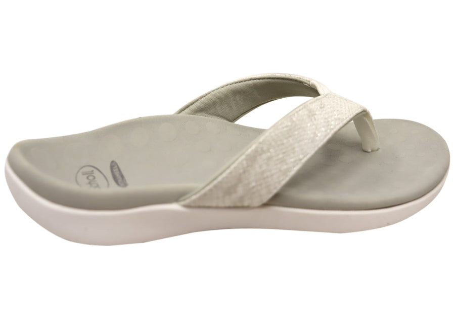 Scholl Women's Sonoma Smooth Thong Sandals – Arch Support & Comfort – Multiple Sizes/Colors