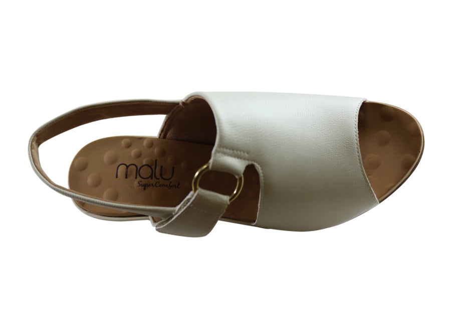 Malu Supercomfort Elora Womens Comfort Wedge Sandals Made In Brazil