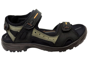 ECCO Mens Offroad Comfortable Leather Adjustable Sandals