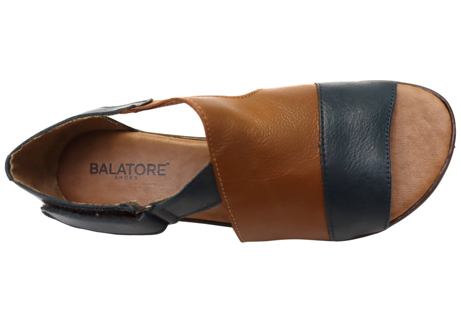 Balatore Penelope Womens Comfortable Leather Sandals Made In Brazil